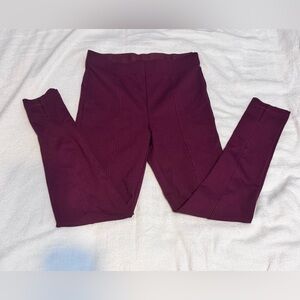 Burgundy Thick leggings /Pants size :8-10  New